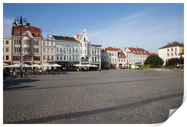 City of Bydgoszcz Old Town Market Square Print by Artur Bogacki