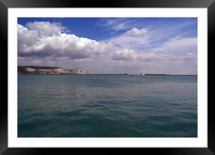 Across Dover Harbour Framed Mounted Print by Serena Bowles