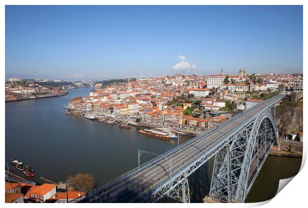 Porto Cityscape in Portugal Print by Artur Bogacki