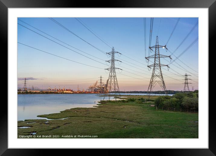 Eling and Bury Marshes, Southampton, UK Framed Mounted Print by KB Photo