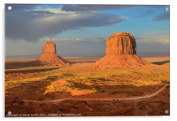 Monument Valley View Acrylic by Sarah Smith