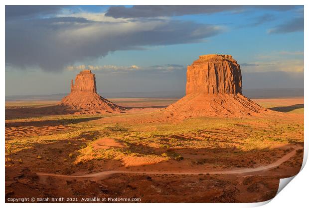 Monument Valley View Print by Sarah Smith