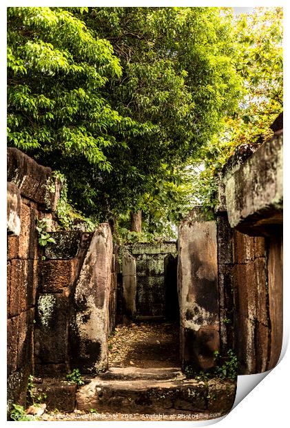 Ruins Print by Panas Wiwatpanachat