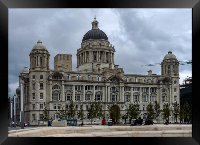 Majestic Liverpool Waterfront Framed Print by Wendy Williams CPAGB