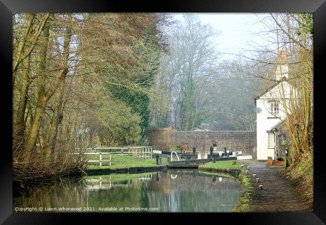 Coventry canal Atherstone  Framed Print by Liann Whorwood