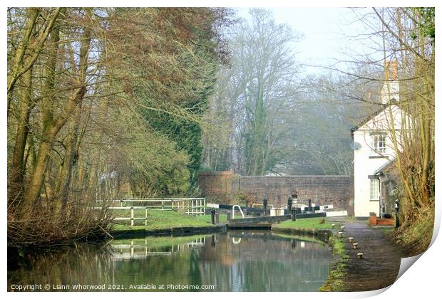 Coventry canal Atherstone  Print by Liann Whorwood