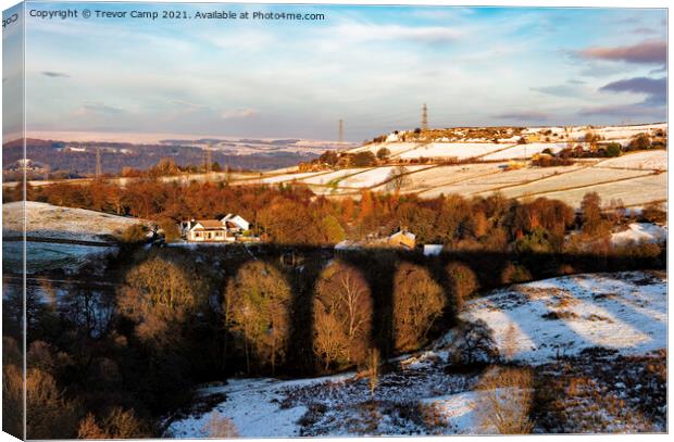 Phantum Viaduct Canvas Print by Trevor Camp