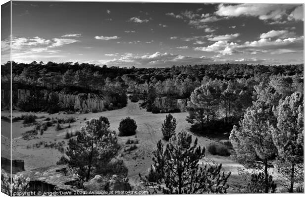 Overview of Ludo from the cliffs Canvas Print by Angelo DeVal