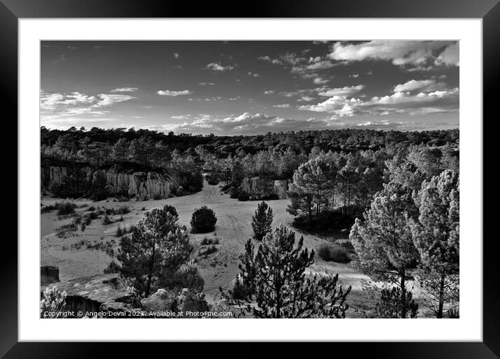 Overview of Ludo from the cliffs Framed Mounted Print by Angelo DeVal