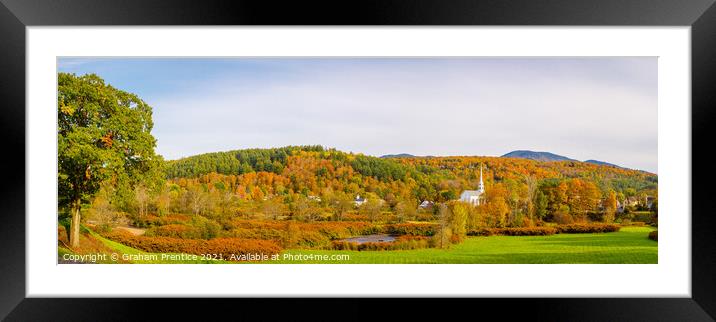 Vermont in Fall Framed Mounted Print by Graham Prentice