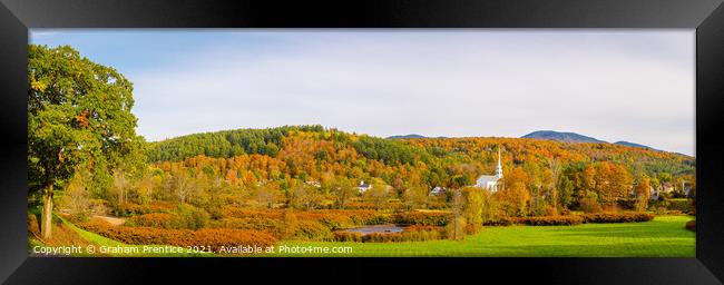 Vermont in Fall Framed Print by Graham Prentice