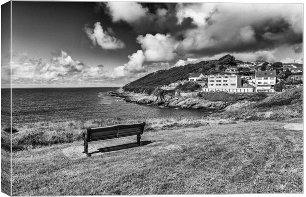 A View Over Limeslade Bay Canvas Print by Steve Purnell