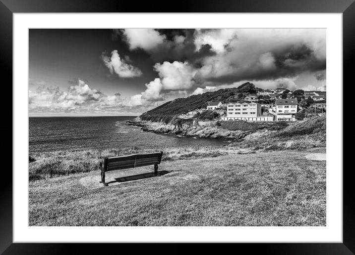 A View Over Limeslade Bay Framed Mounted Print by Steve Purnell