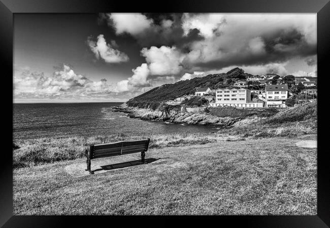 A View Over Limeslade Bay Framed Print by Steve Purnell