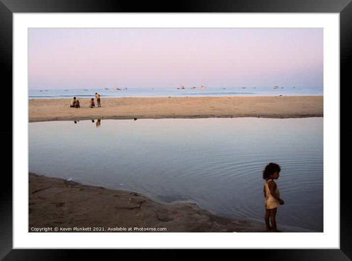 Colva beach, Goa India Framed Mounted Print by Kevin Plunkett