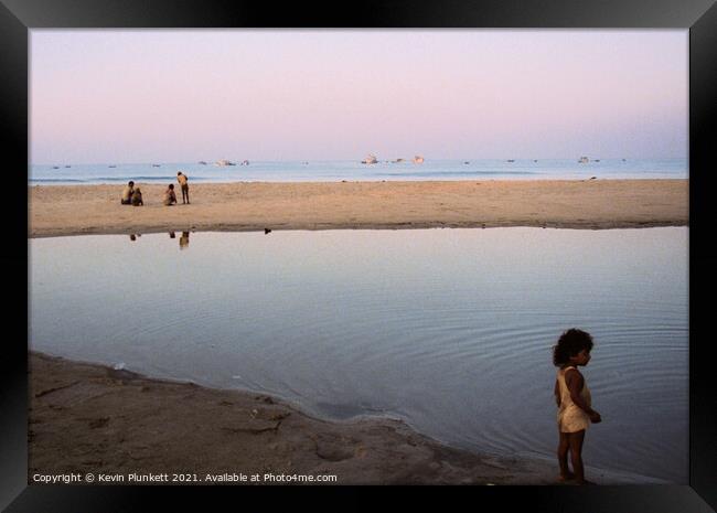 Colva beach, Goa India Framed Print by Kevin Plunkett