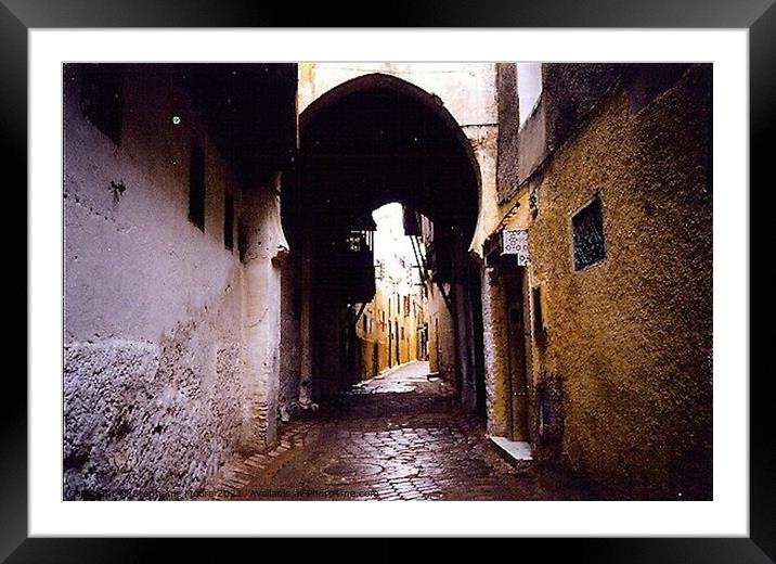 Moroccan Street Framed Mounted Print by Stephanie Moore
