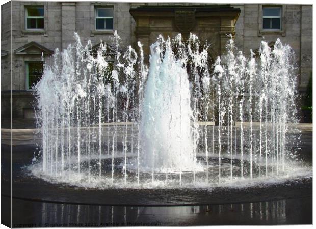 Fountain Canvas Print by Stephanie Moore