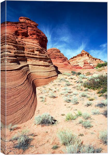 Waves of Stone  Canvas Print by Mike Dawson
