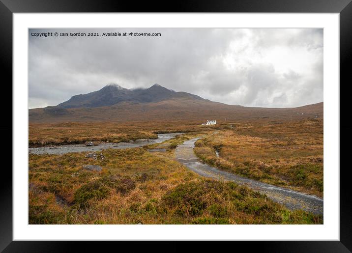 Cuillins Isle of Skye Scotland Framed Mounted Print by Iain Gordon
