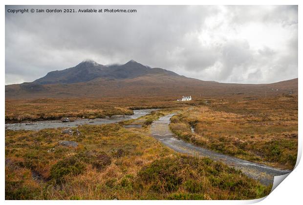 Cuillins Isle of Skye Scotland Print by Iain Gordon