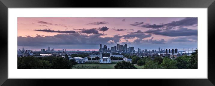 London Skyline Framed Mounted Print by Tony Gaskins