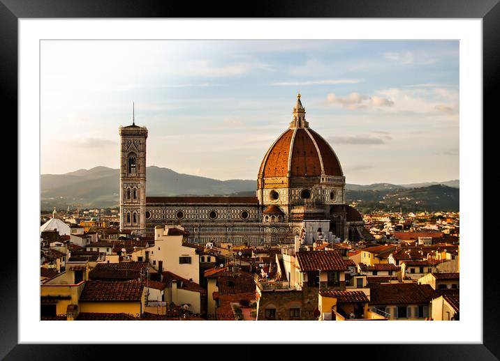 Cathedral of Santa Maria del Fiore Framed Mounted Print by Hélène Lagarde