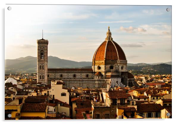 Cathedral of Santa Maria del Fiore Acrylic by Hélène Lagarde