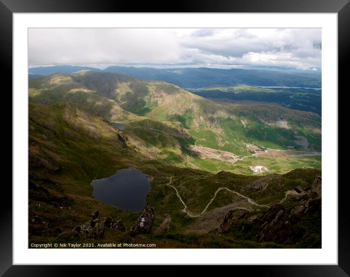 Old Man of Coniston Framed Mounted Print by Nik Taylor