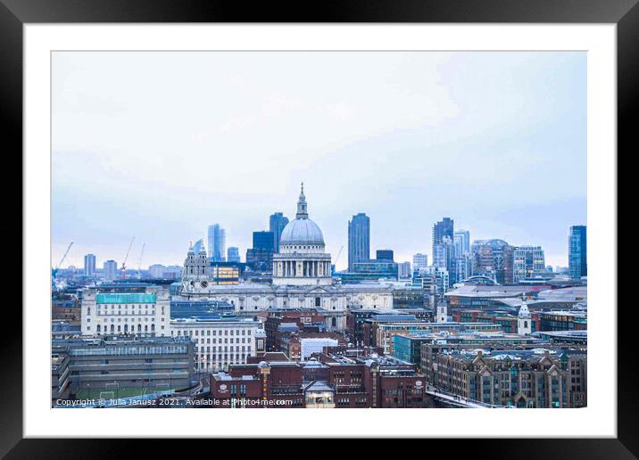 Beautiful St. Paul’s cathedral  Framed Mounted Print by Julia Janusz