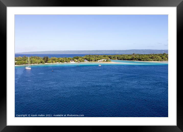 The harbour Port Vila, Framed Mounted Print by Kevin Hellon