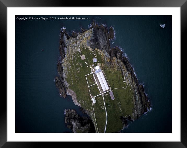 South Stack Lighthouse Framed Mounted Print by Joshua Clayton