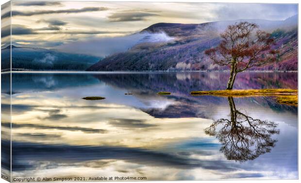 Loch Morie Canvas Print by Alan Simpson