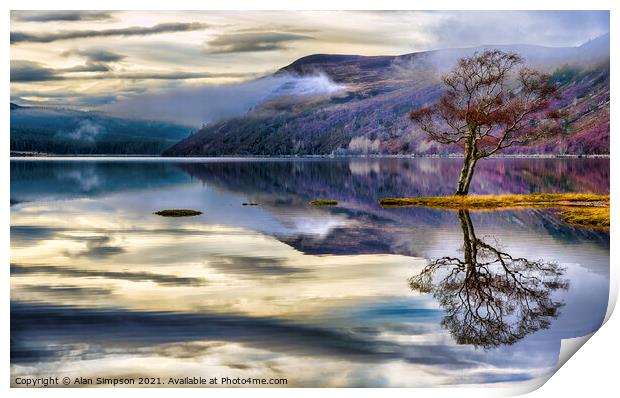 Loch Morie Print by Alan Simpson