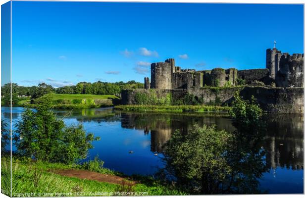 Castle beyond the Moat Canvas Print by Jane Metters