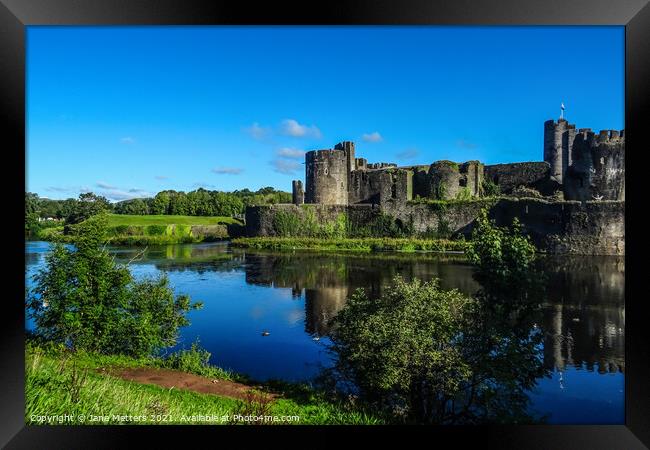 Castle beyond the Moat Framed Print by Jane Metters