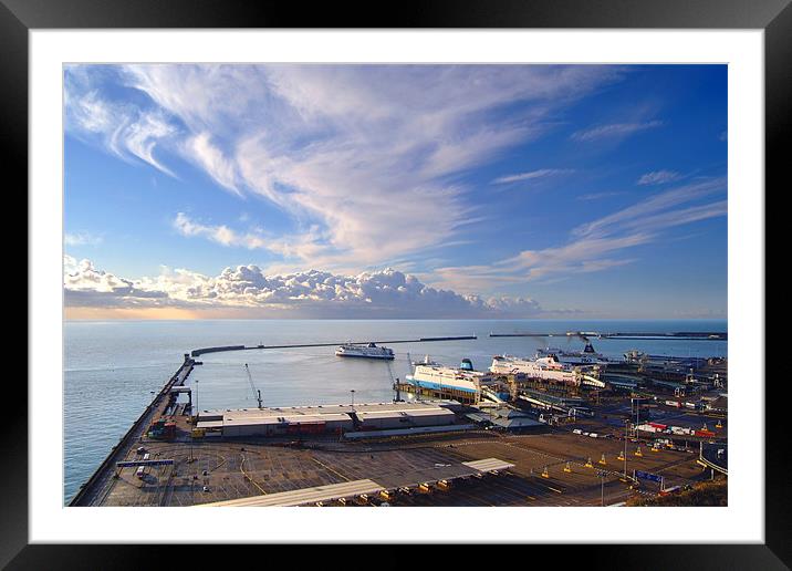 Dover Docks Framed Mounted Print by Serena Bowles