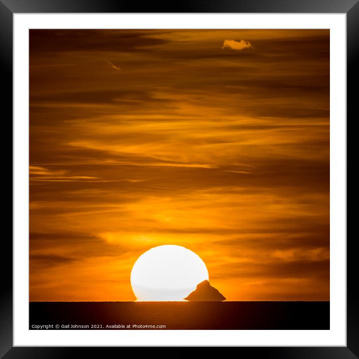 Sky sun Framed Mounted Print by Gail Johnson