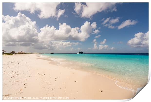  Views around the deserted island of Klien Curacao  Print by Gail Johnson