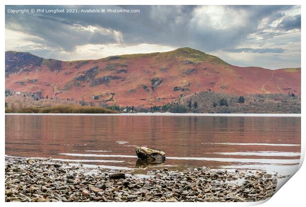 Derwentwater Lake and Catbells mountain range  Print by Phil Longfoot