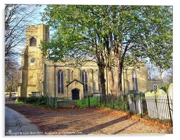 St Mary's Church, Walthamstow, East London Acrylic by Lynn Bolt