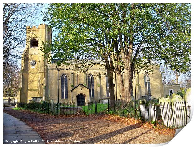 St Mary's Church, Walthamstow, East London Print by Lynn Bolt