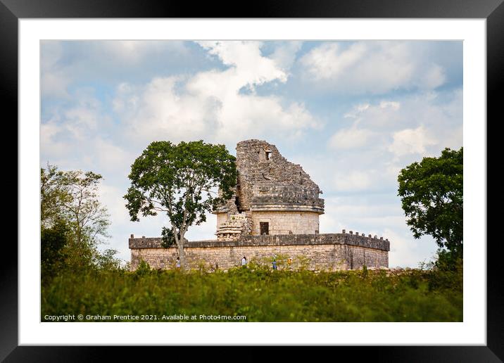 El Caracol, the Observatory, Chichen Itza Framed Mounted Print by Graham Prentice