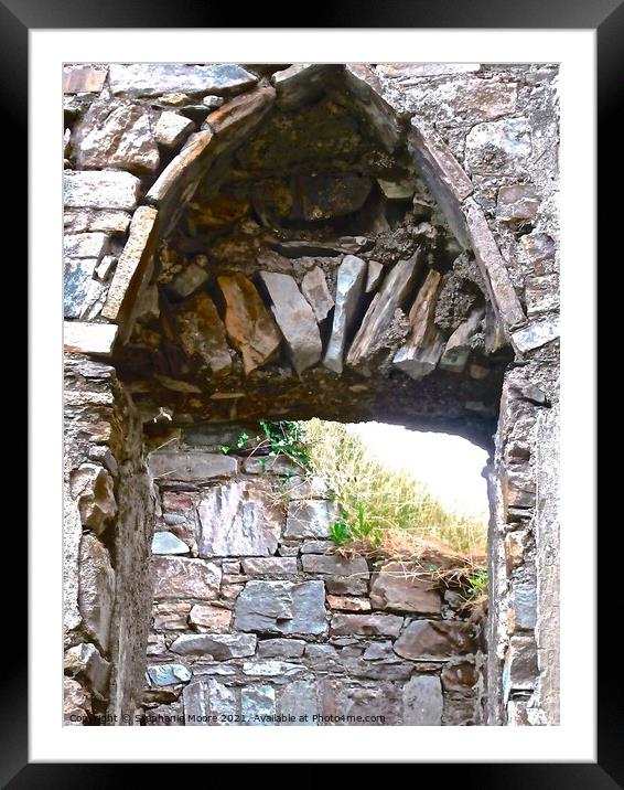 A stone wall Framed Mounted Print by Stephanie Moore