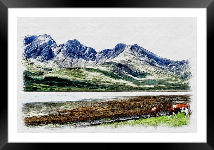 Outdoor mountain Framed Mounted Print by jim scotland fine art
