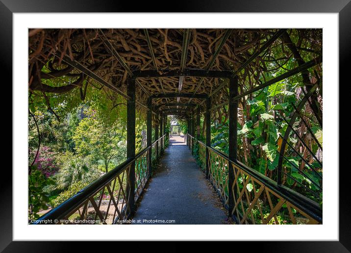 Bridge Over The Dell Framed Mounted Print by Wight Landscapes