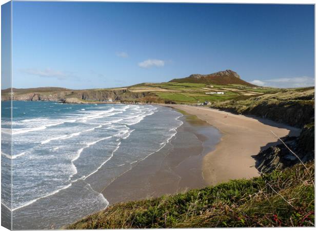 Majestic Whitesands Bay Canvas Print by Wendy Williams CPAGB
