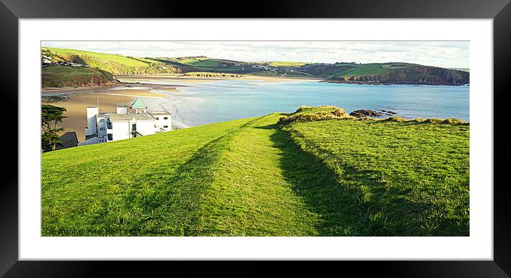 View From Burgh Island Framed Mounted Print by Peter F Hunt