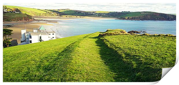 View From Burgh Island Print by Peter F Hunt