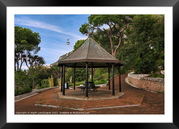 Gibraltar Botanic Gardens Framed Mounted Print by Wight Landscapes